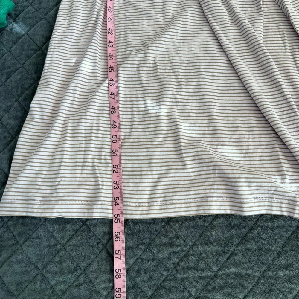 Anthropologie Daily Practice Midi Dress Women’s XS Stripe Game Time Ruched B24 - Picture 8 of 13